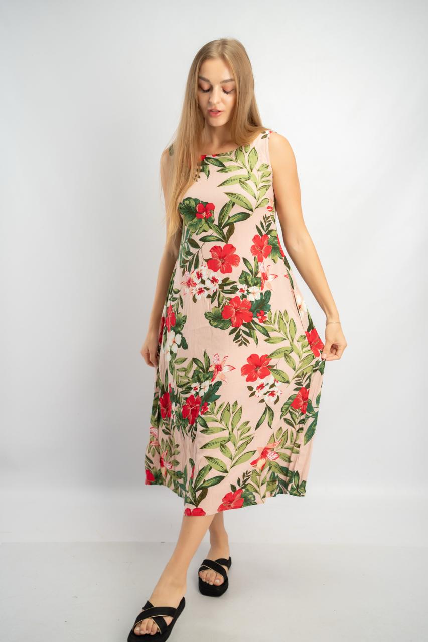 Floral Print Sleeveless Dress
